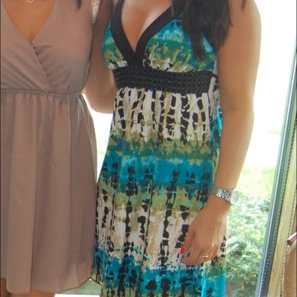 BCX Colorful bright dress.  Worn once! Small - Picture 2 of 4